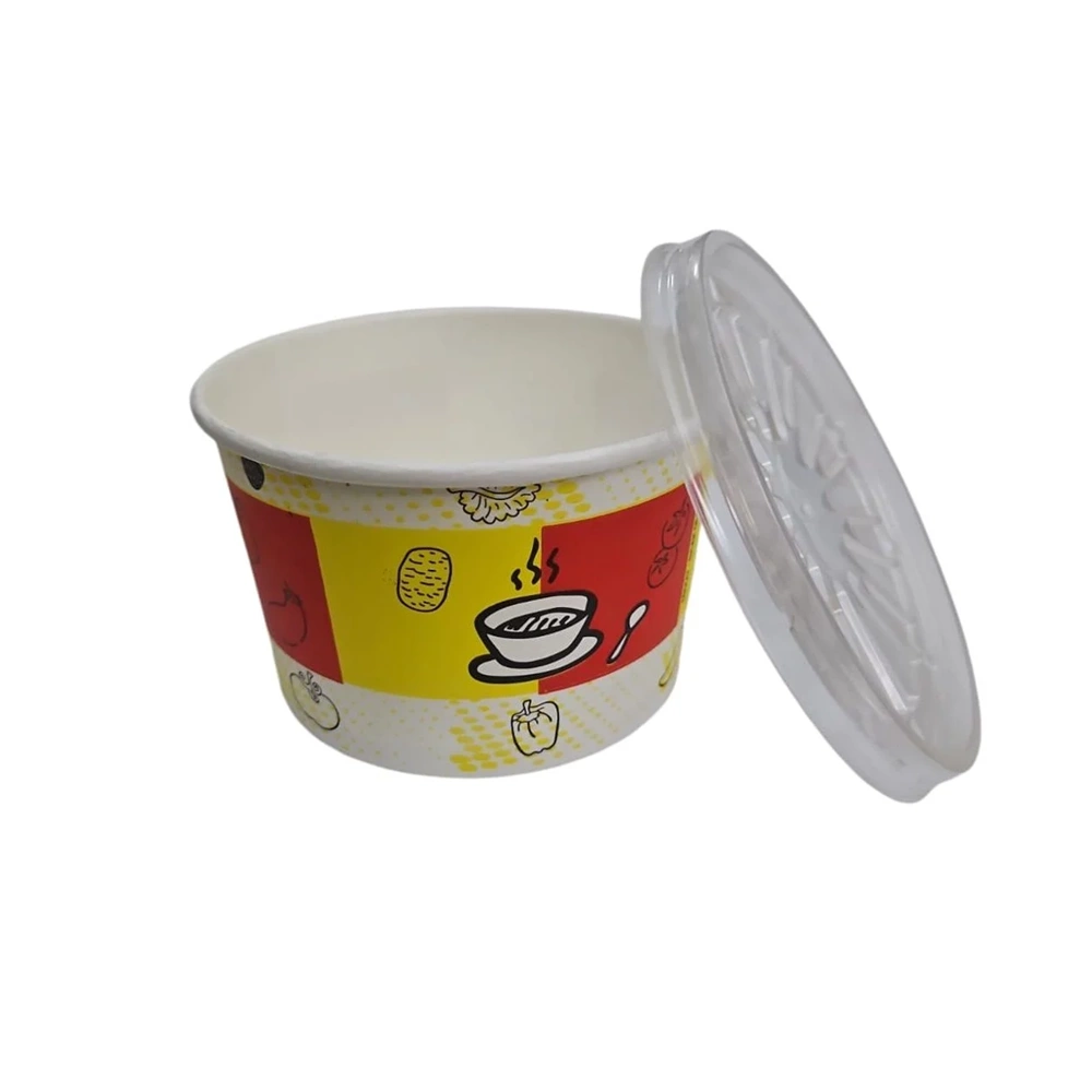 16 OZ EKO KARTON ÇORBA (KASE +KAPAK) 25 ADET