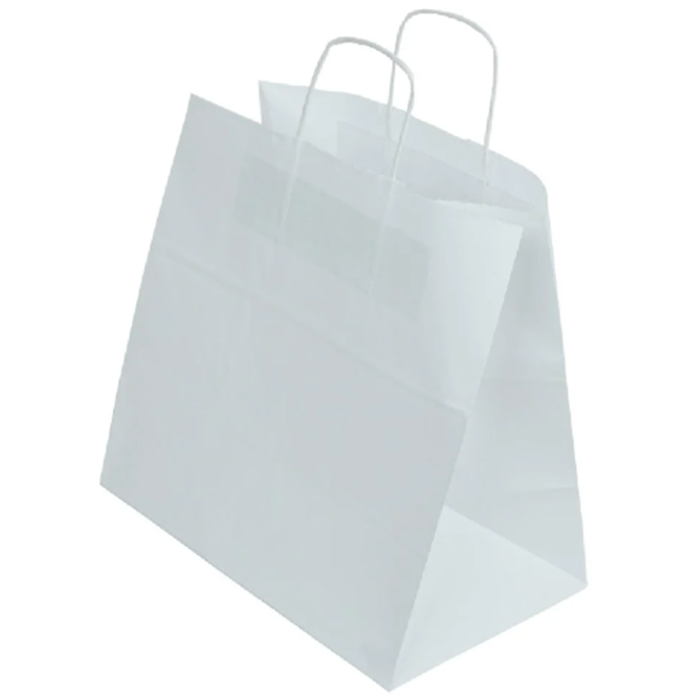 BÜKME SAP BEYAZ KRAFT ÇANTA 33X20X33 250 ADET