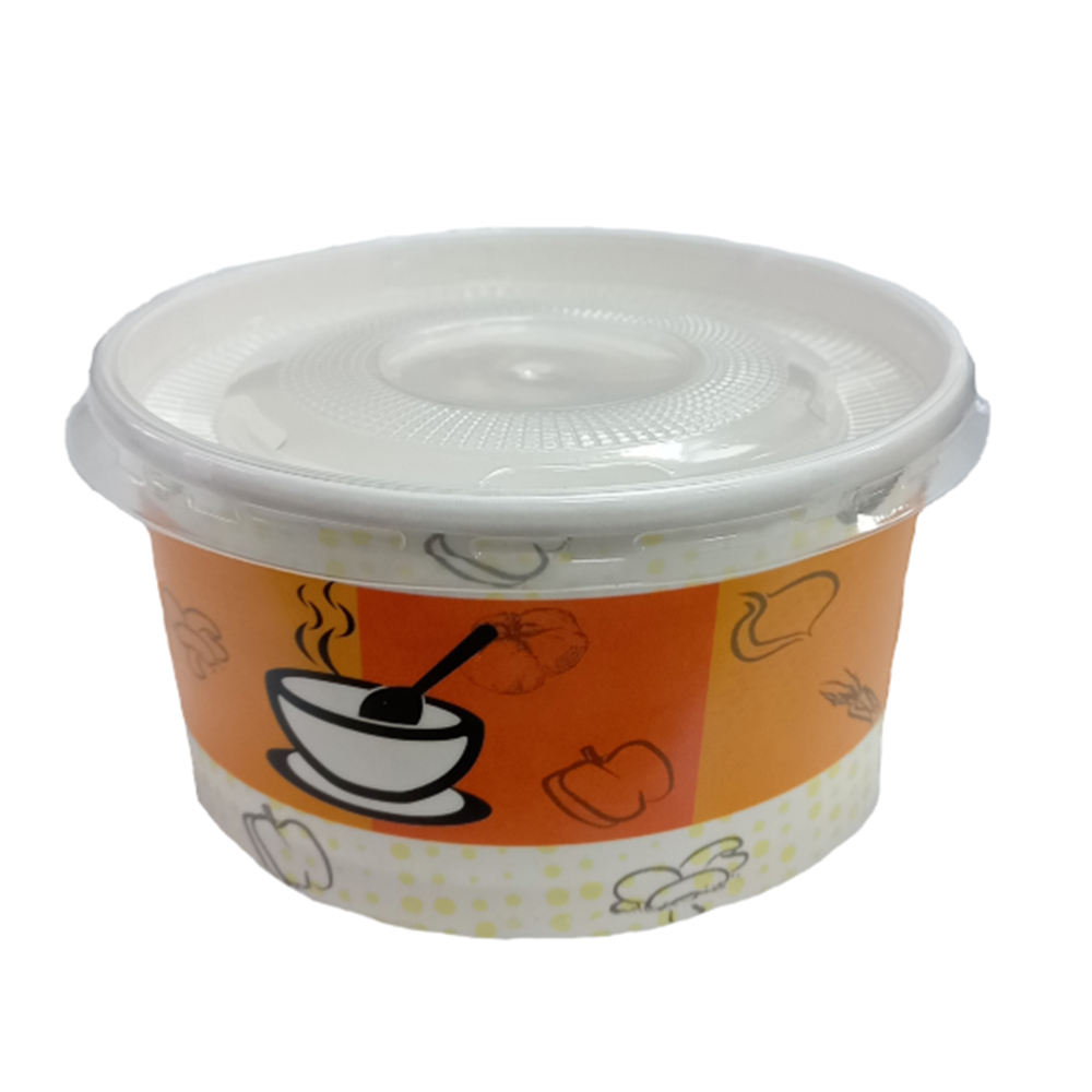 14 OZ KARTON ÇORBA (KASE + KAPAK) 25 ADET