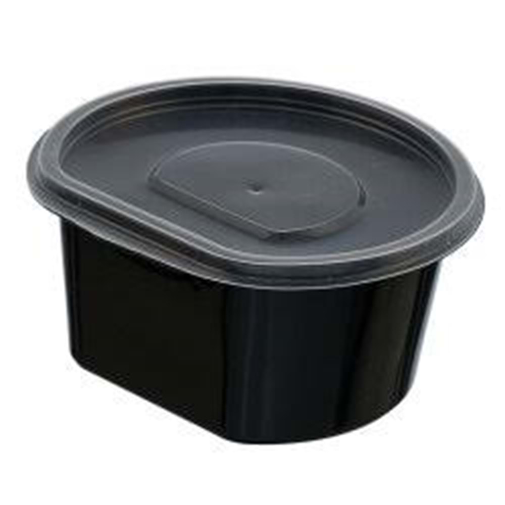 16 OZ STARCUP KULPLU SİYAH ÇORBA (KASE+KAPAK) 50 ADET