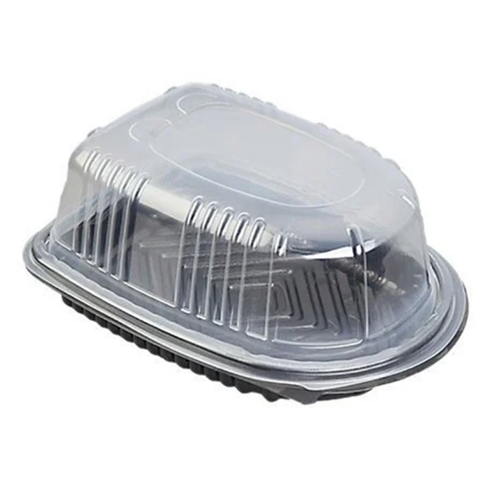 GRİL TAVUK KABI SET SİYAH KAP+KAPAK 50 ADET