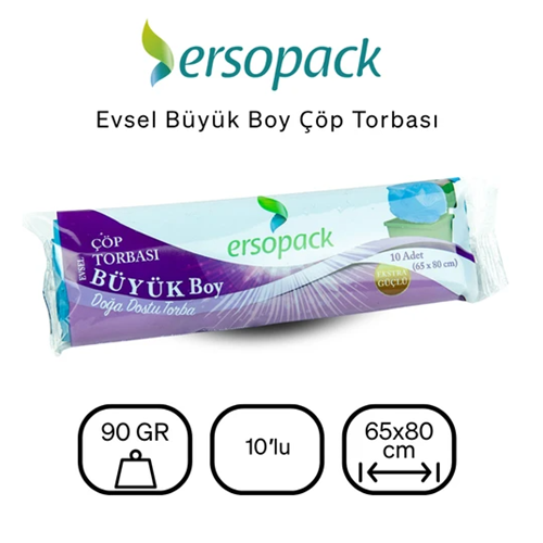 65X80 BÜYÜK BOY ÇÖP TORBASI EV TİPİ ERSOPACK