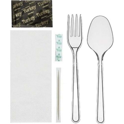 6.LI YEMEK SETİ ÇATAL KAŞIK 2,80 GR 600 ADET