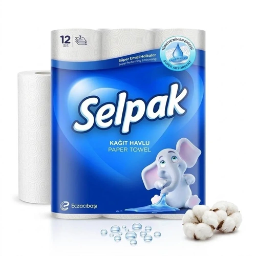 SELPAK RULO HAVLU 12 ADET