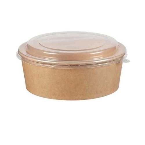 KRAFT SALATA KASESİ 750 GR (KASE+KAPAK) 50 ADET