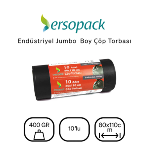 80X110 JUMBO 400 GR ÇÖP TORBASI ERSOPACK