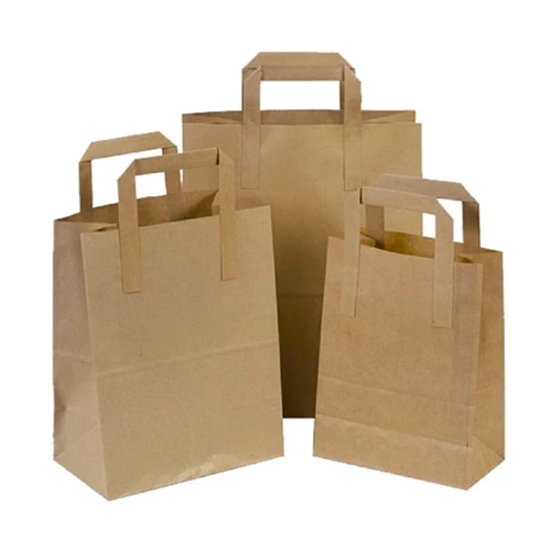 DÜZ SAPLI KRAFT ÇANTA 28X16X29 250 ADET