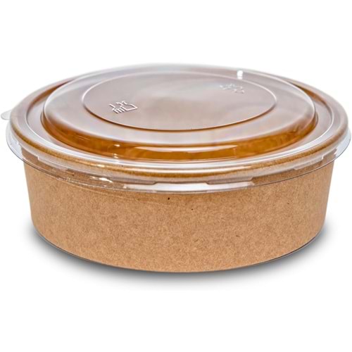 KRAFT SALATA KASESİ 500 GR (KASE+KAPAK) 50 ADET