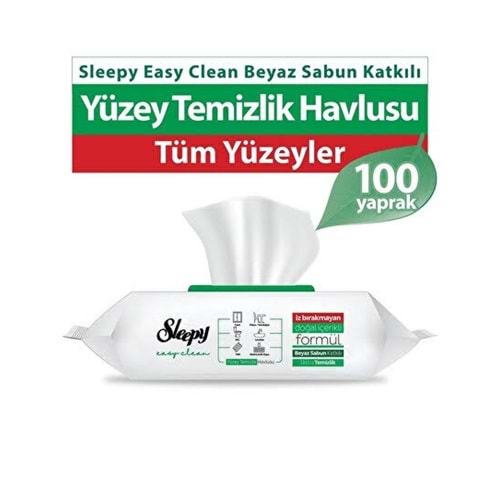 SLEEPY YÜZEY TEMİZLİK BEYAZ SABUN 100 ADET