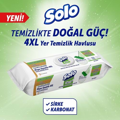 SOLO MOP YER TEMİZLİK BEYAZ SABUN 50 ADET