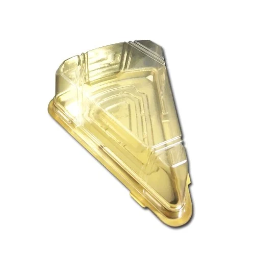 ÜÇGEN DİLİM PASTA KABI GOLD TABAN 50 ADET