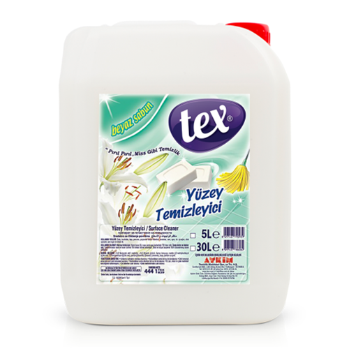 TEX YÜZEY TEMİZLEYİCİ BEYAZ SABUN 5KG