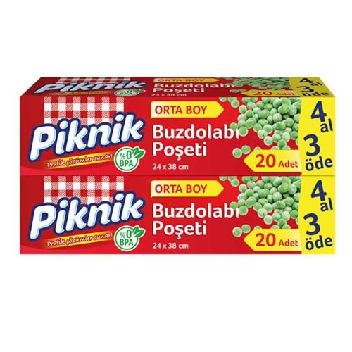 PİKNİK BUZDOLABI POŞETİ ORTA BOY 4X3