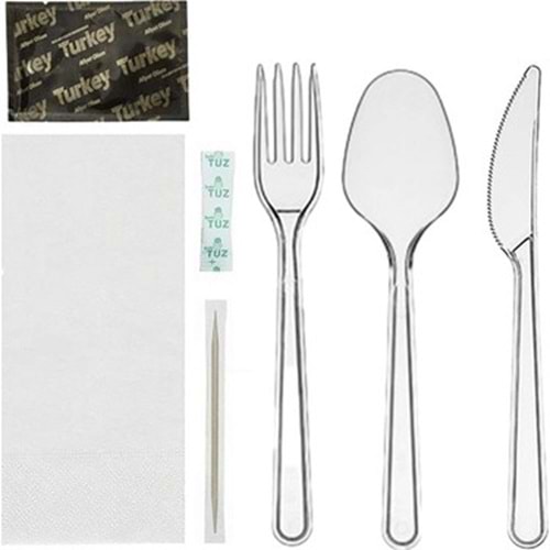 6.LI YEMEK SETİ ÇATAL KAŞIK 2,80 GR 500 ADET