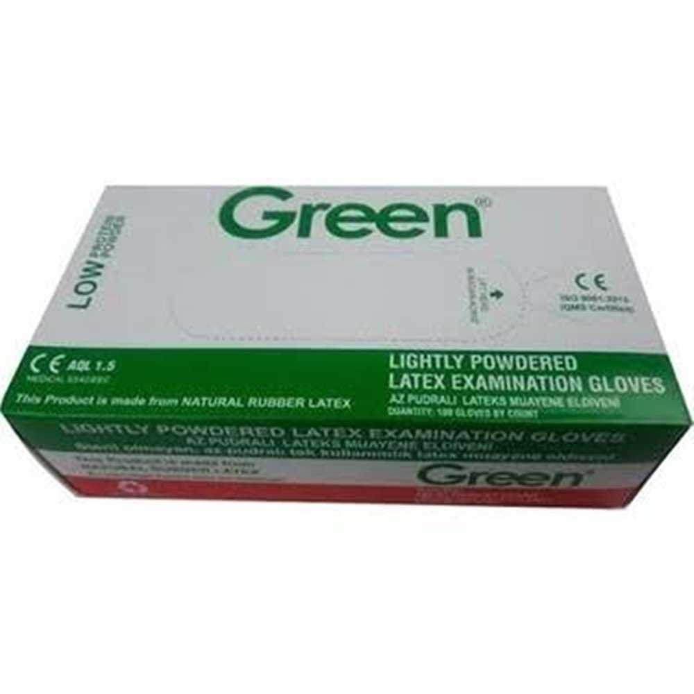 GREEN CERRAHİ BEYAZ ELDİVEN LARGE