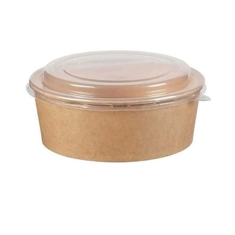 KRAFT SALATA KASESİ 750 GR (KASE+KAPAK) 50 ADET