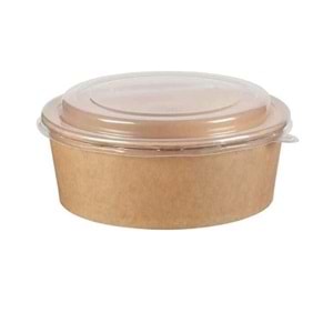 KRAFT SALATA KASESİ 750 GR (KASE+KAPAK) 50 ADET