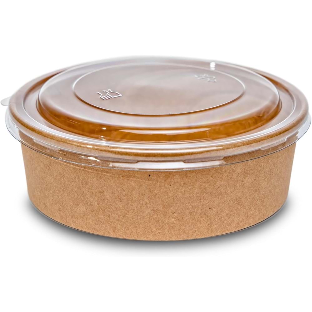 KRAFT SALATA KASESİ 500 GR (KASE+KAPAK) 50 ADET