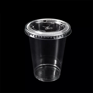 12 -14 OZ DELİKLİ DÜZ PET BARDAK KAPAĞI 350 CC 100 ADET