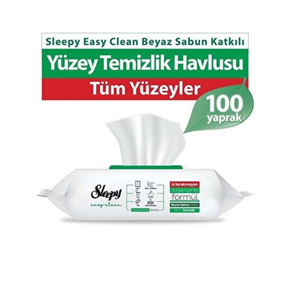 SLEEPY YÜZEY TEMİZLİK BEYAZ SABUN 100 ADET