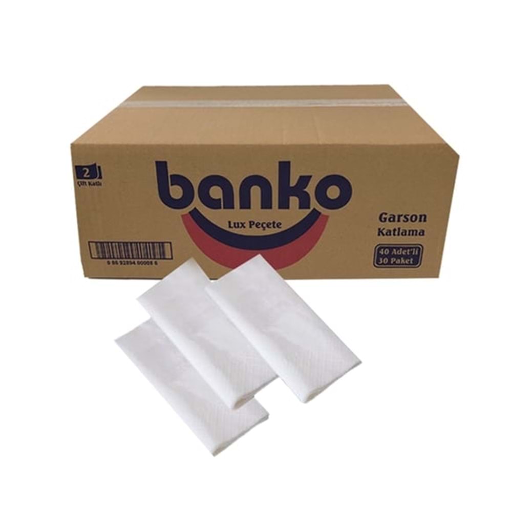 BANKO GARSON KATLAMA PEÇETE 33X24 1200 YAPRAK