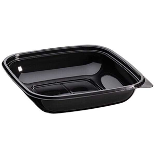 750 CC KARE SİYAH SALATA PET ( KAP + KAPAK ) 50 ADET