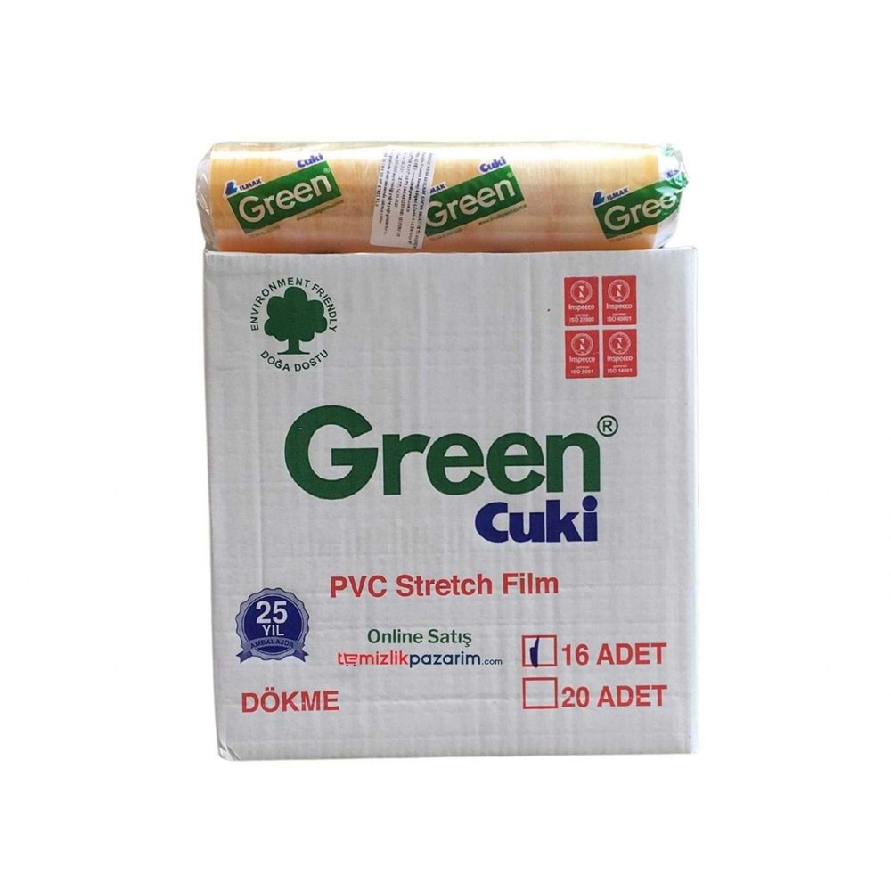 30X200 GREEN STREÇ FİLM 10 MİKRON